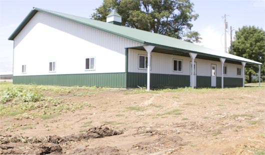 iowa residential post frame building hooby shop